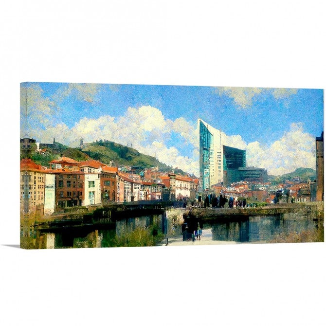 Cuadro decorativo de Bilbao City 006 - Cuadrostock