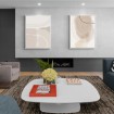 Conjunto de 2 cuadros abstractos en tonos beige, ideal para decoraciones modernas - Cuadrostock