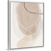 Conjunto de 2 cuadros abstractos en tonos beige, ideal para decoraciones modernas - Cuadrostock