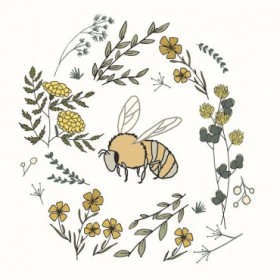 Honeybee Flowers - Cuadrostock