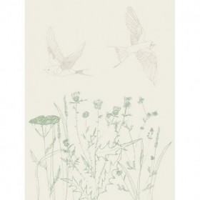 Swallows And Wildflowers - Cuadrostock