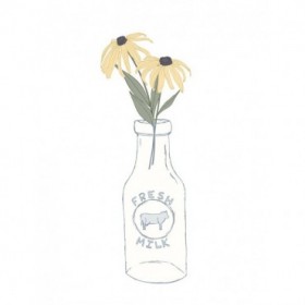 Milk Bottle Flowers - Cuadrostock