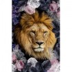 Lion Deep Floral - Cuadrostock