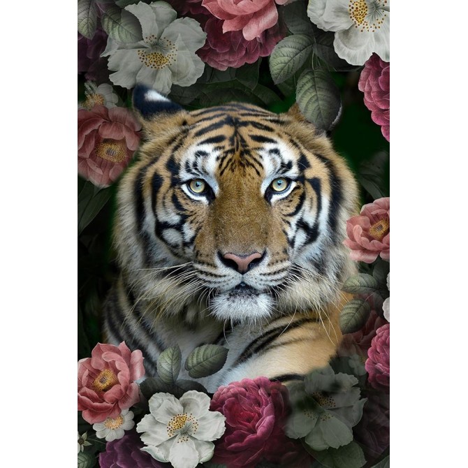 Lush Garden Tiger - Cuadrostock