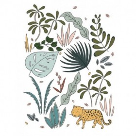 Botanical Jungle Leopard - Cuadrostock