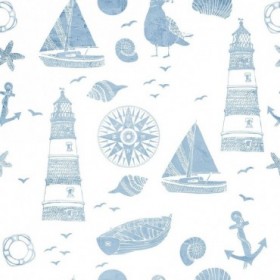 Lighthouse Coast Pattern - Cuadrostock