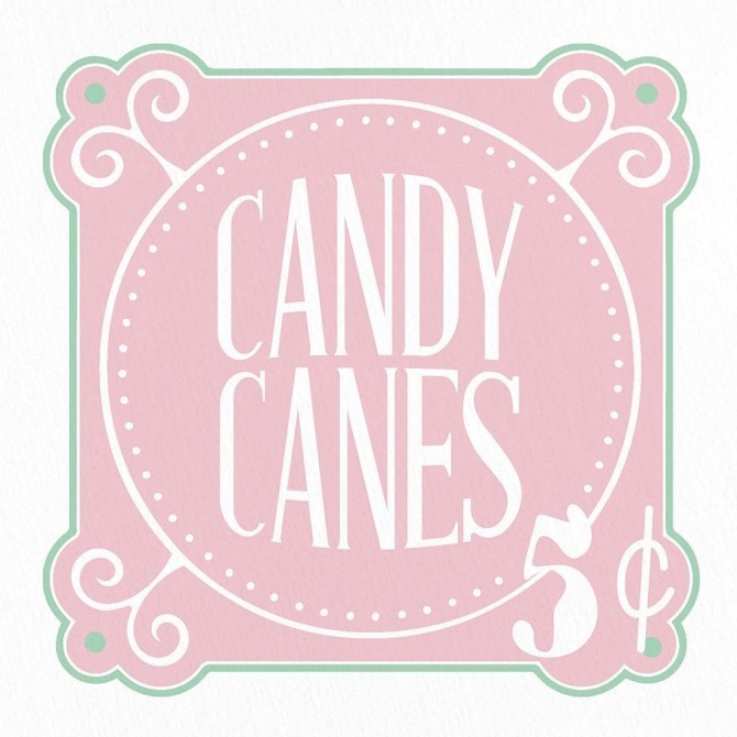 Candy Canes 5 Cents - Cuadrostock
