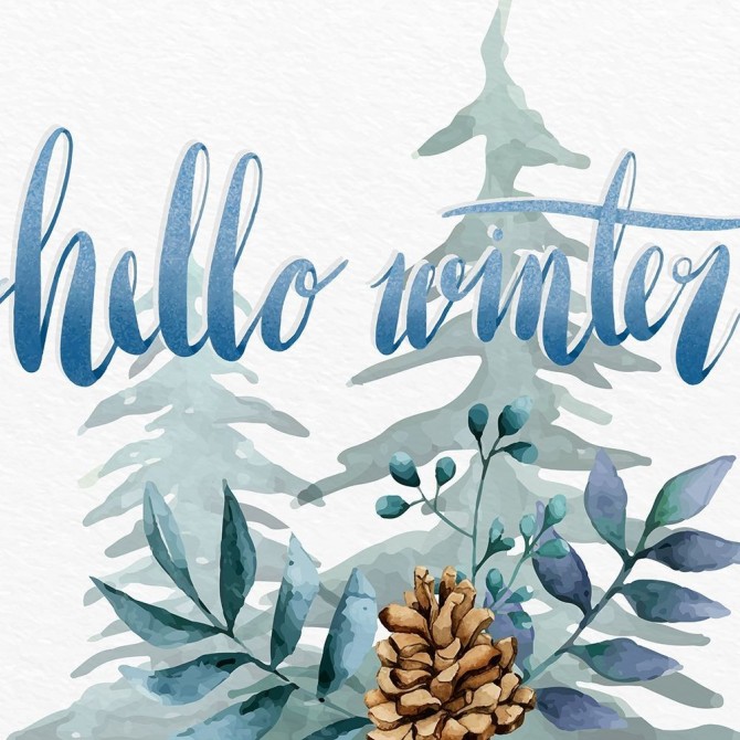 Hello Winter - Cuadrostock
