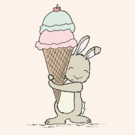 Bunny Ice Cream - Cuadrostock