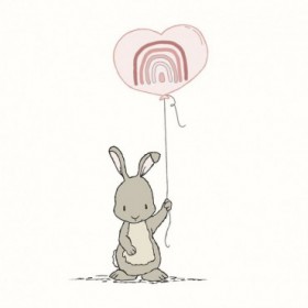 Bunny Heart Balloon - Cuadrostock