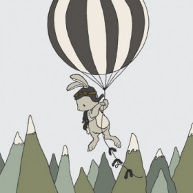 Bunny Balloon Adventure - Cuadrostock