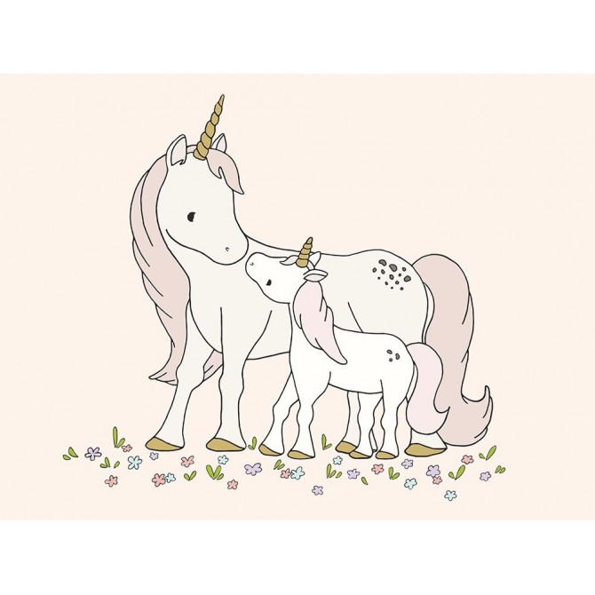 Unicorn Mama and Baby - Cuadrostock