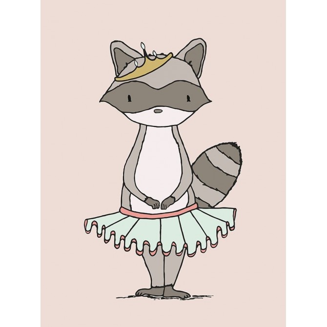 Raccoon Princess - Cuadrostock