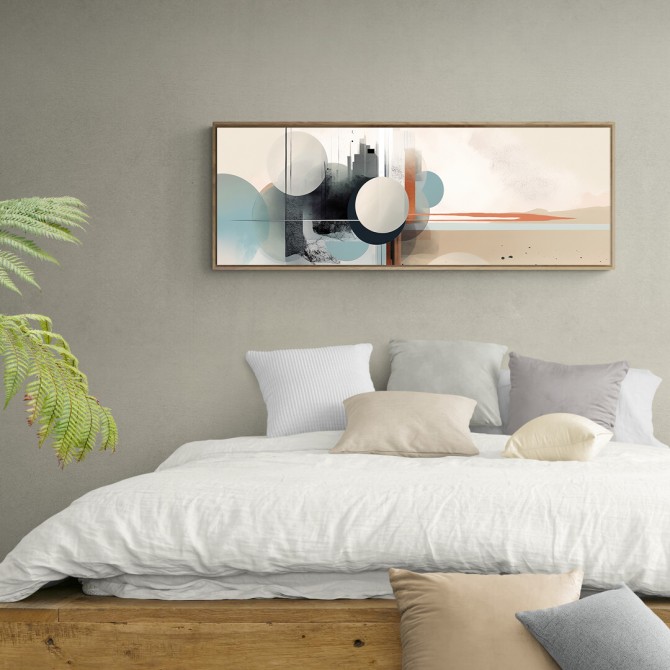 Cuadro panorámico moderno y decorativo .Disponible en varios colores de marco - Cuadrostock