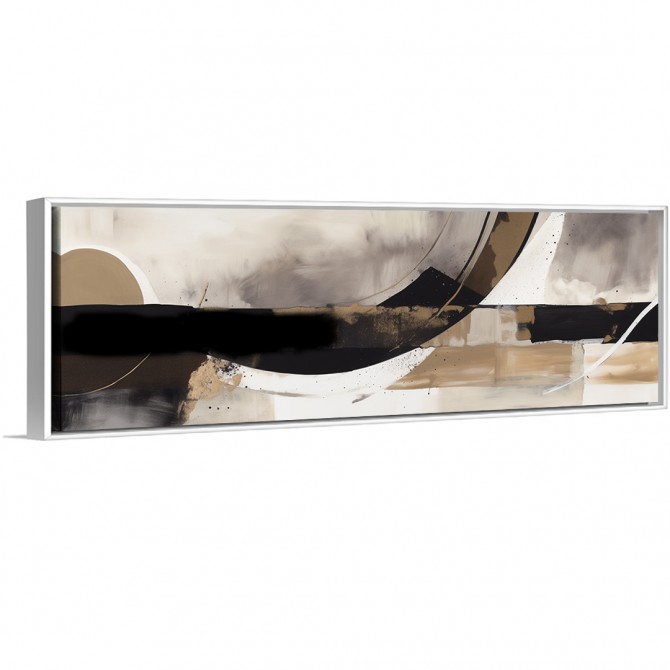 Cuadro panorámico moderno de estilo abstracto. Disponible en varios colores de marco - Cuadrostock