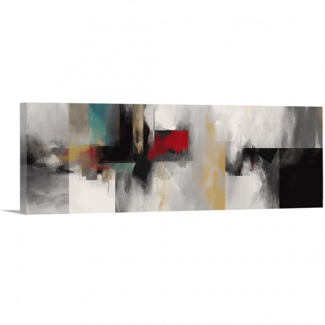 Cuadro panorámico abstracto. Disponible en varios colores de marco - Cuadrostock