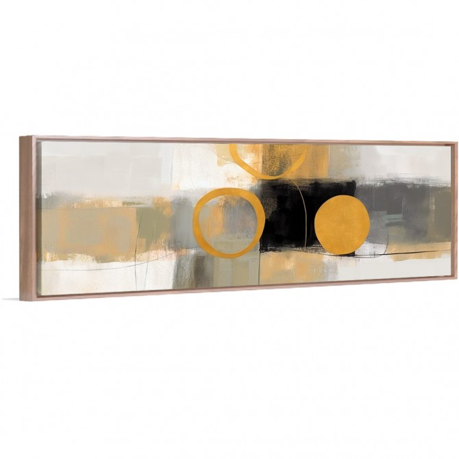 Cuadro abstracto panorámico moderno y decorativo. Disponible en varios colores de marco - Cuadrostock