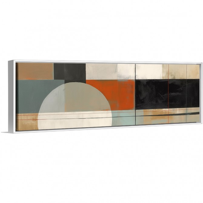 Cuadro panorámico abstracto en varios colores de marco disponibles - Cuadrostock