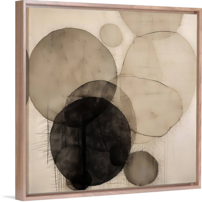 Juego de dos lienzos abstractos en tonos beige,idela decoración moderna-Cuadrostock