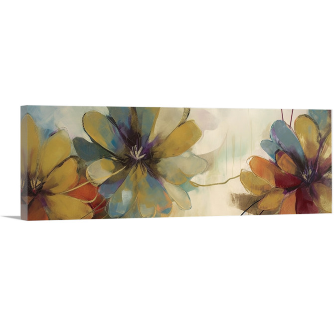 Cuadro panorámico y decorativo de flores disponible en varias medidas y marcos - Cuadrostock