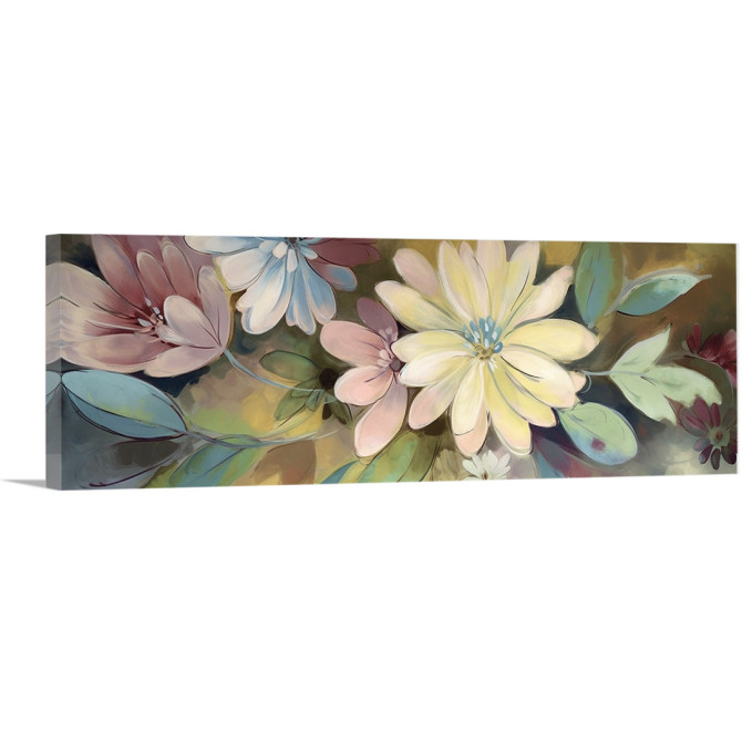 Cuadro decorativo de flores en suaves tonos pastel- Cuadrostock