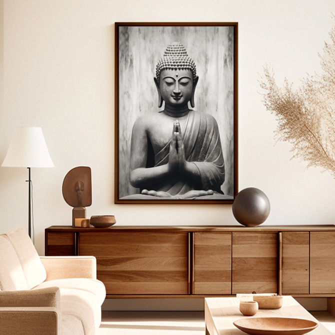 Arte Zen en Lienzo: Diseño Buda - Cuadrostock