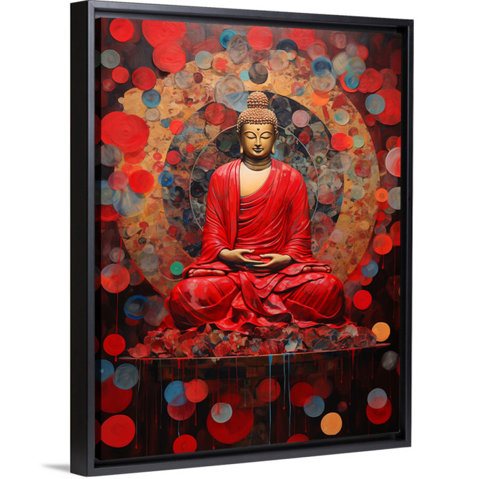 Arte para Pared: Diseño Exclusivo de Buda en rojo - Cuadrostock