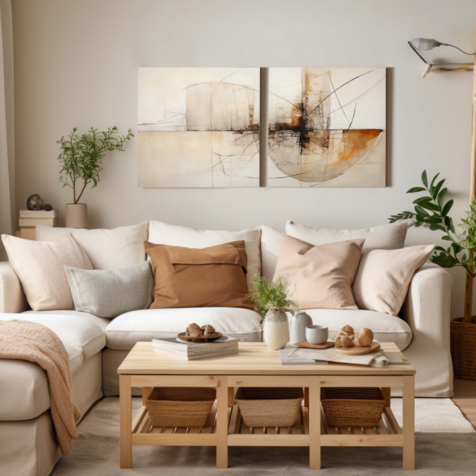 Lienzos decorativos: Elegancia y estilo en un conjunto - Cuadrostock