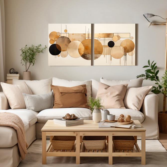 Conjunto de 2 Cuadros decorativos enmarcados: Decora con buen gusto y calidad - Cuadrostock