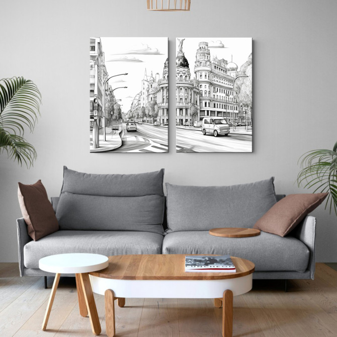 Conjunto de 2 Cuadros decorativos enmarcados: Decora con buen gusto y calidad - Cuadrostock