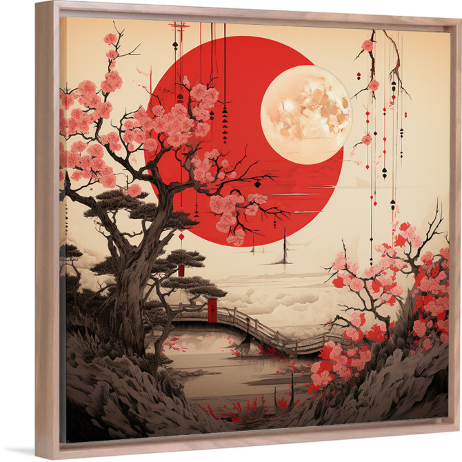 Cuadro con Diseño Zen y Japonés en Lienzo - Cuadrostock