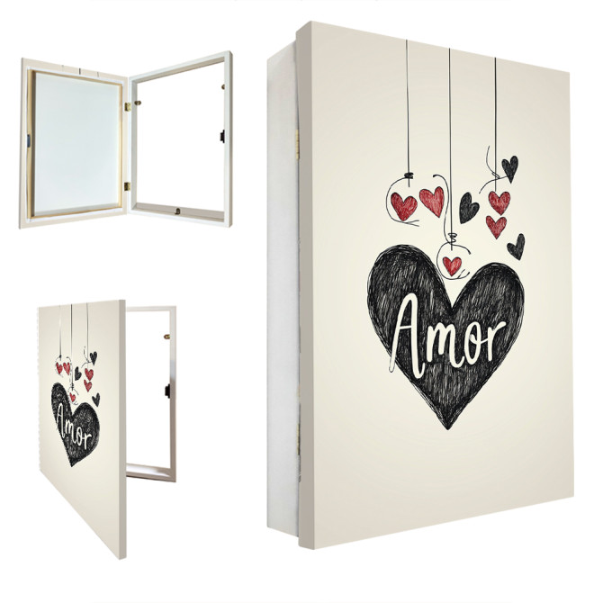 Caja decorativa para cuadro eléctrico con fondo de 12 cm.