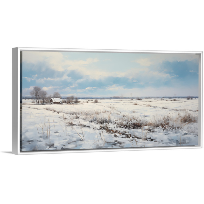 Cuadro Decorativo: Paisaje con nieve - Cuadrostock