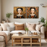 Conjunto de 2 Lienzos decorativos: Elegancia y estilo en un conjunto - Cuadrostock