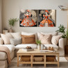 Conjunto de 2 Lienzos decorativos: Elegancia y estilo en un conjunto - Cuadrostock