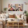 Conjunto de 2 lienzos contemporáneos y decorativos - Cuadrostock