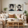 Conjunto de 2 Lienzos decorativos: Elegancia y estilo en un conjunto - Cuadrostock