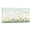 Cuadro decorativo con delicadas flores en tonos suaves sobre fondo claro. - Cuadrostock