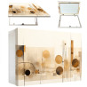 Tapa contador en tonos beige, marrones y cremas | Cuadrostock