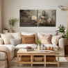 Conjunto de 2 Lienzos decorativos: Elegancia y estilo en un conjunto - Cuadrostock