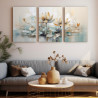 Conjunto de 3 lienzos decorativos - Cuadrostock