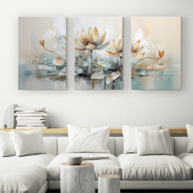 Conjunto de 3 lienzos decorativos - Cuadrostock