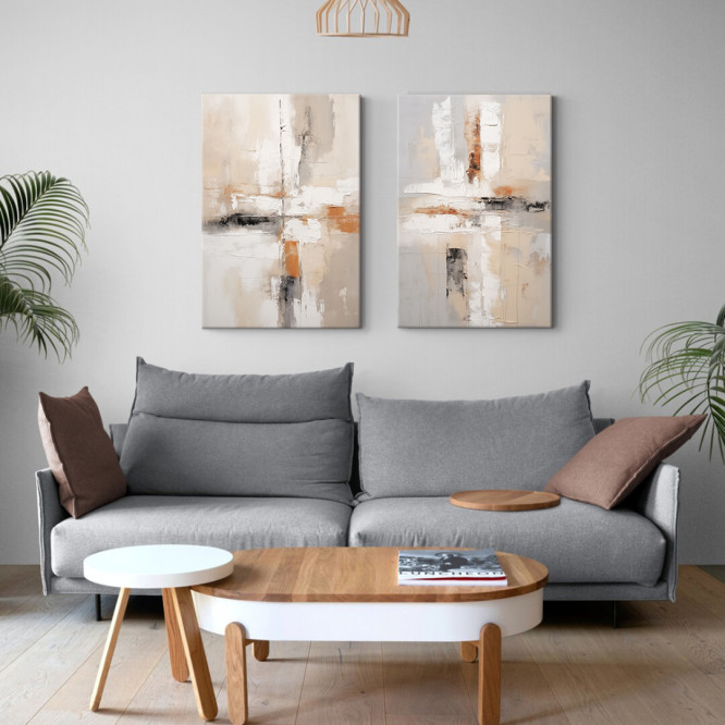 Conjunto de 2 Cuadros decorativos enmarcados: Decora con buen gusto y calidad - Cuadrostock