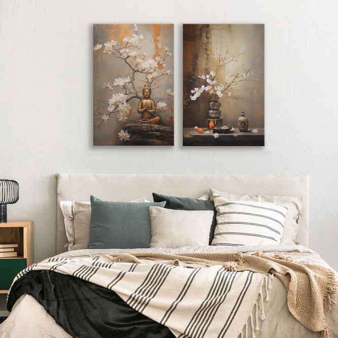 Díptico de Cuadros Zen: El toque perfecto para tu hogar - Cuadrostock