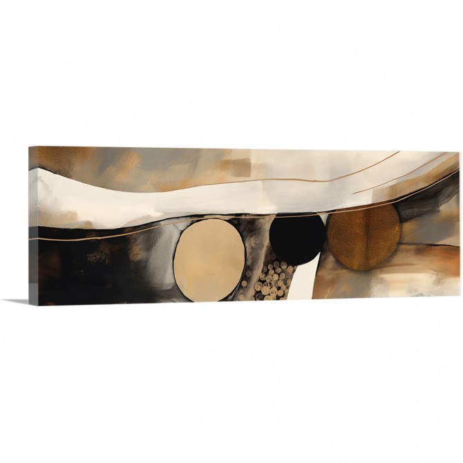 Oferta de Cuadro panorámico abstracto "Tully 01" - Cuadrostock