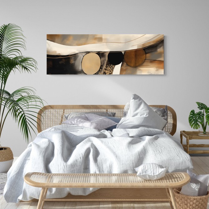 Oferta de Cuadro panorámico abstracto "Tully 01" - Cuadrostock