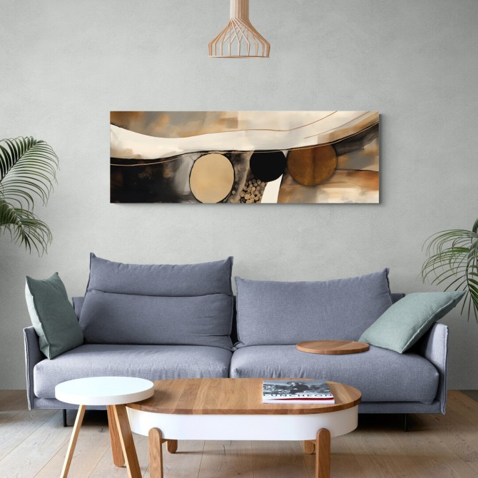 Oferta de Cuadro panorámico abstracto "Tully 01" - Cuadrostock