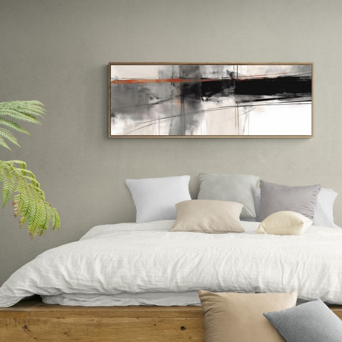 Oferta Cuadro panorámico abstracto "Gamo 01" - Cuadrostock