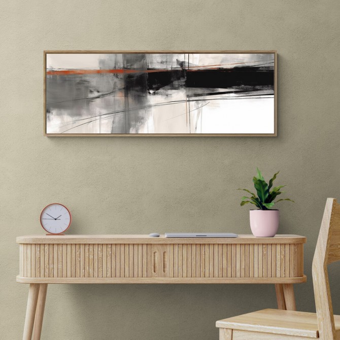 Oferta Cuadro panorámico abstracto "Gamo 01" - Cuadrostock