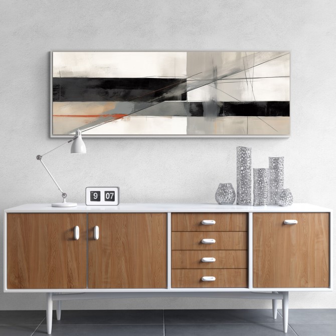 Oferta Cuadro panorámico moderno y abstracto "Vlafy 01" - Cuadrostock